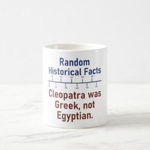 Cleopatra var grekiskt - historiskt faktum kaffemugg