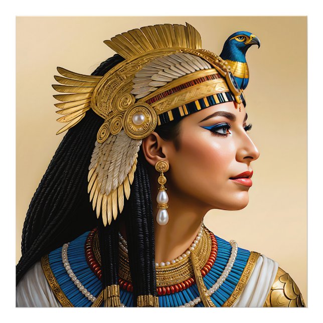 "Cleopatra VII's Realism: A Porträtt" Fototryck (Framsidan)