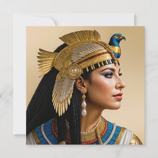 "Cleopatra VII's Realism: A Porträtt" Julkort (Framsida)