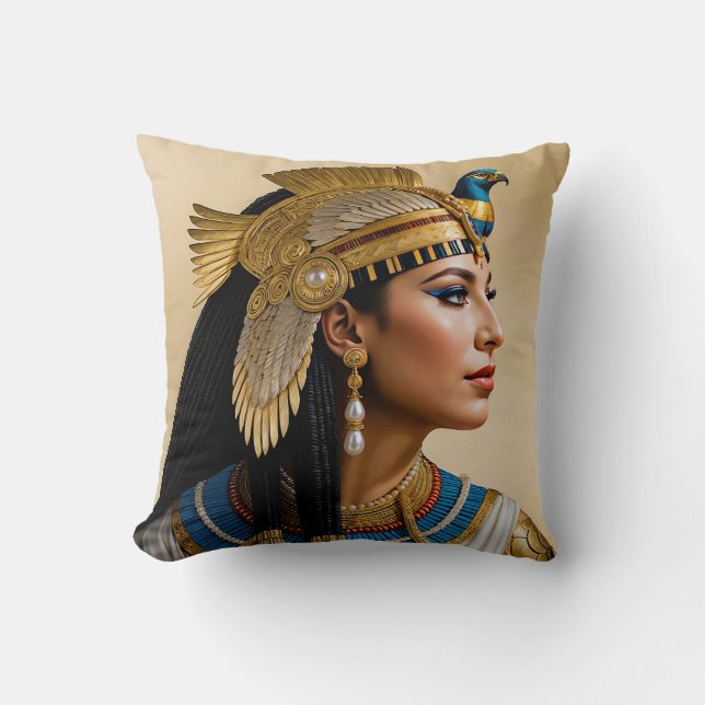 "Cleopatra VII's Realism: A Porträtt" Kudde (Framsida)