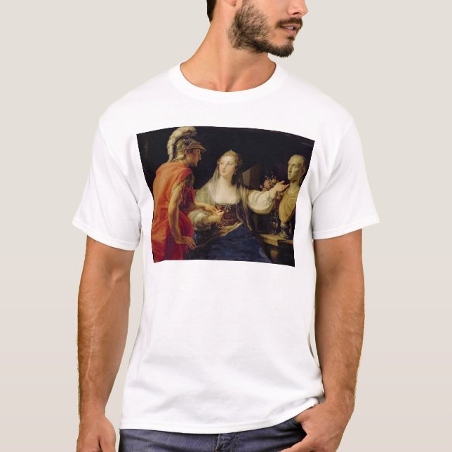 Cleopatra visning Octavius bysten av Julius T-shirt (Framsida)