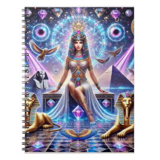 Cleopatra's Divine Realm the Golden Goddess Anteckningsbok