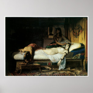 Cleopatras död, 1874 Jean-Andre Rixens Poster