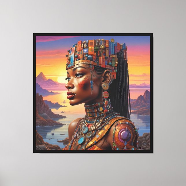 Cleopatras Gaze Canvastryck (Framsida)