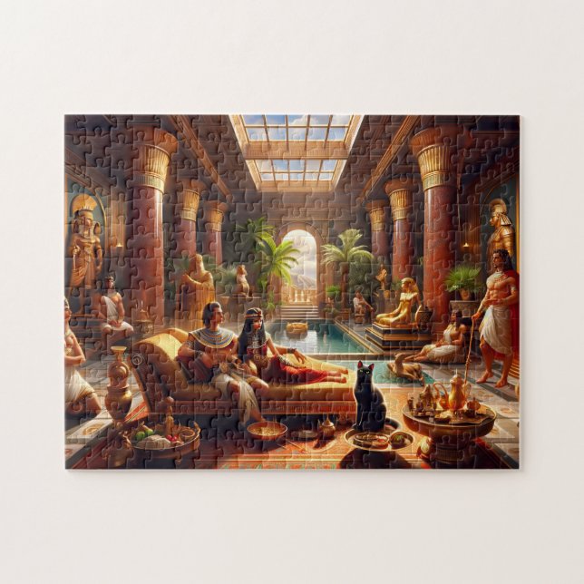 Cleopatras storslagna mottagning Evig Majestät  Pussel (Horisontell)