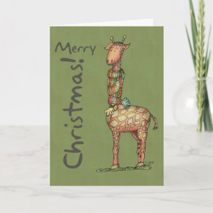 Cleos god jul - grönt helgkort