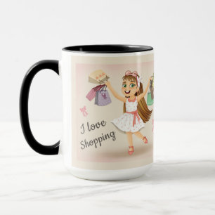 Cleos "I Kärlek Shopping" Mugg