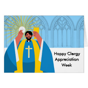 " Clergy Apprecition Week Eucharist Communion " Hälsningskort