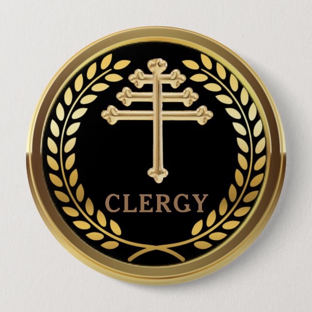CLERGY Badge för den katolska kyrkan Knapp (Framsida)