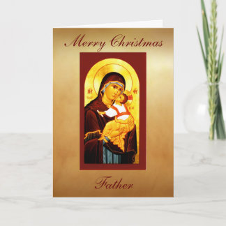 Clergy Card God jul Far Helgkort