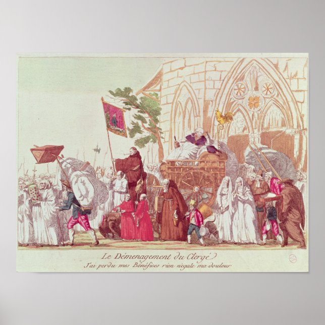 Clergy Lämnar kyrkan efter försäljningen Poster (Framsidan)