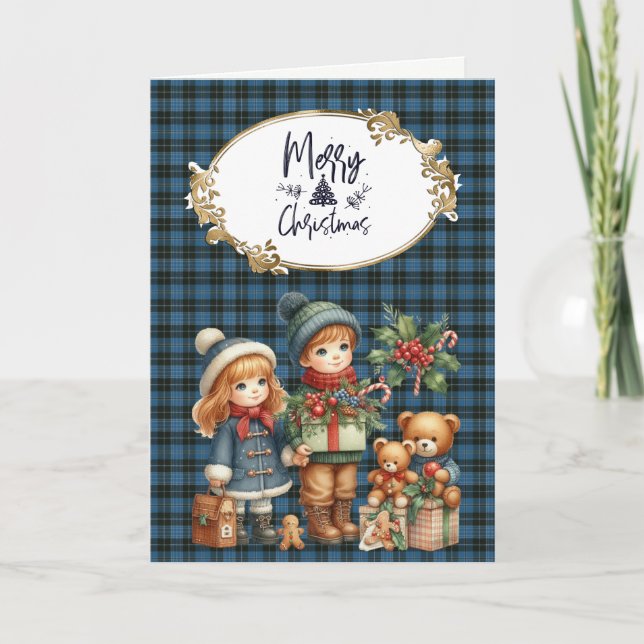 Clergy Original Scottish Tartan Helgkort (Framsida)