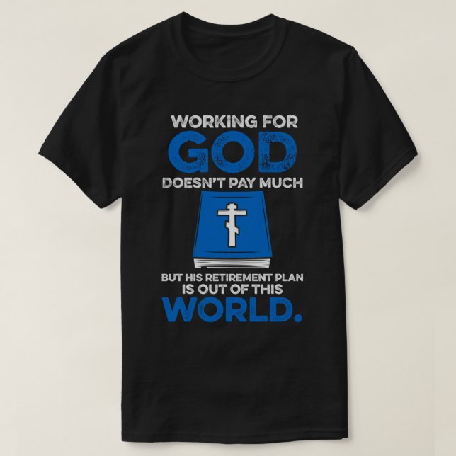 Clergy Tee Funny Biblical Design Christian Ministe (Design framsida)