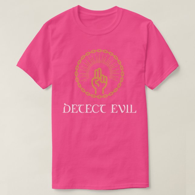 Cleric Paladin Detect Evil Tabletop RPG Addict T Shirt (Design framsida)