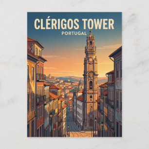 Clérigos torn Portugal Vykort