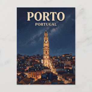 Clérigos-tornet Porto Portugal Vykort