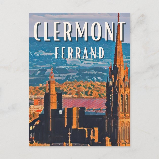 Clermont-Ferrand Photo Vintage  Vykort (Framsida)
