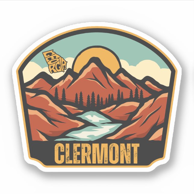 Clermont, Georgia Klistermärken (Framsida)