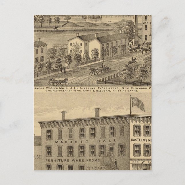 Clermont Woolen Mills Vykort (Framsida)