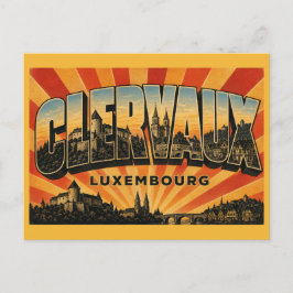 Clervaux Luxemburg slott Vykort
