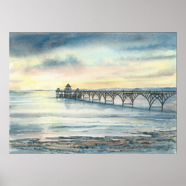 Clevedon Pier Poster (Framsidan)