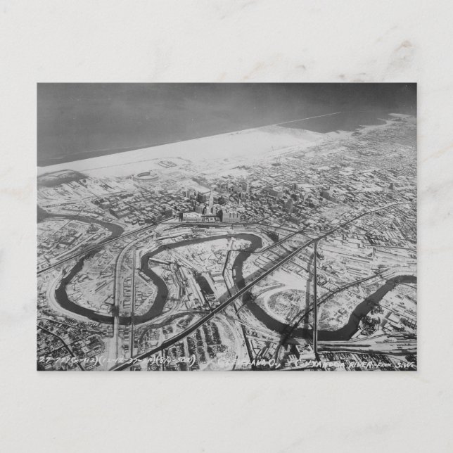 Cleveland 1937 vykort (Framsida)