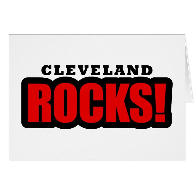 Cleveland Alabama stadsdesign Hälsningskort (Framsidan Horizontal)