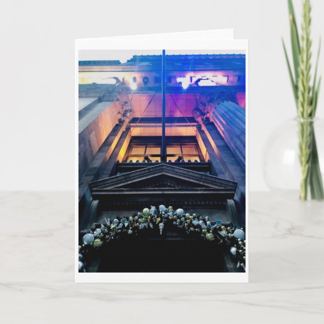 Cleveland arkitektur på julhälsningkortet helgkort (Framsida)