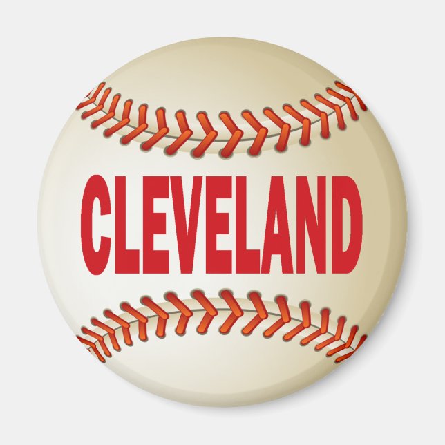 CLEVELAND BASEBALL MAGNET (Framsidan)