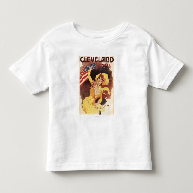Cleveland Bicycles American Girl in Gult Tee (Framsida)