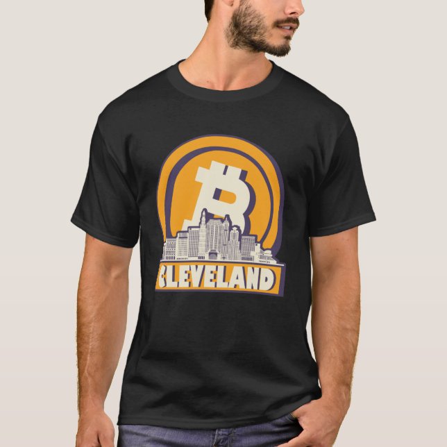 Cleveland Bitcoin Maximalist Bitcoin Cleveland Sk T Shirt (Framsida)