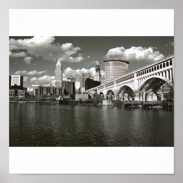 Cleveland Black and White Poster (Framsidan)