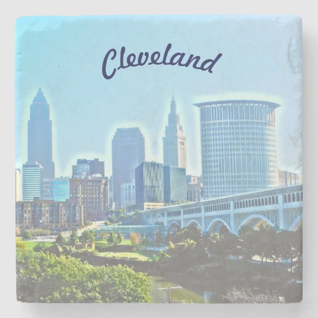 Cleveland Blue Morgon Stenunderlägg (Framsidan)