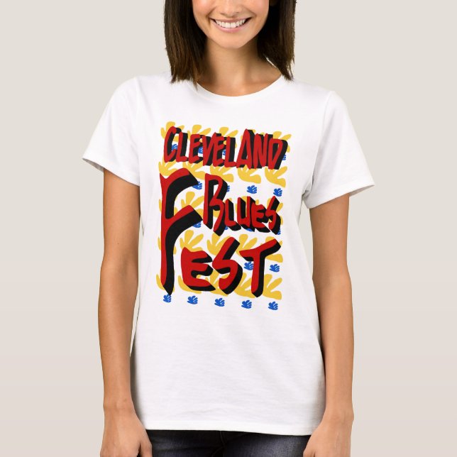 Cleveland Blues Fest 1 Tee Shirt (Framsida)