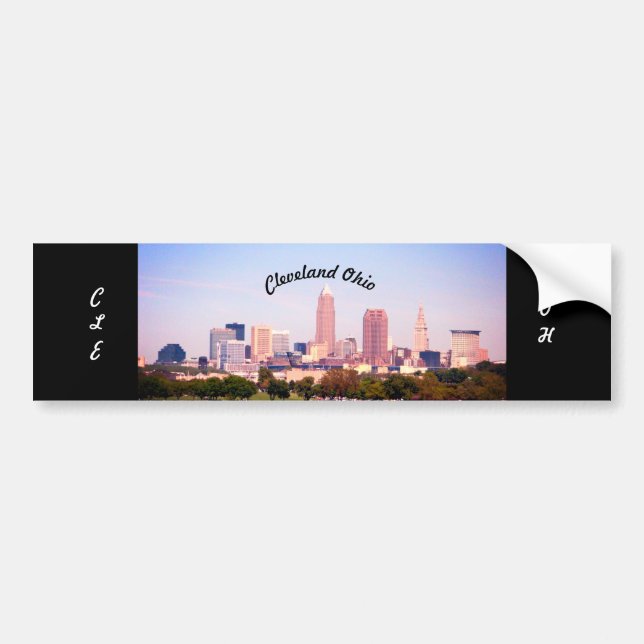 Cleveland City Bumper Sticker Bildekal (Framsidan)