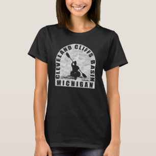 Cleveland Cliffs Basin Kayaking Michigan T Shirt