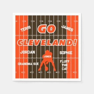 Cleveland Football Fläkt Pappersservett