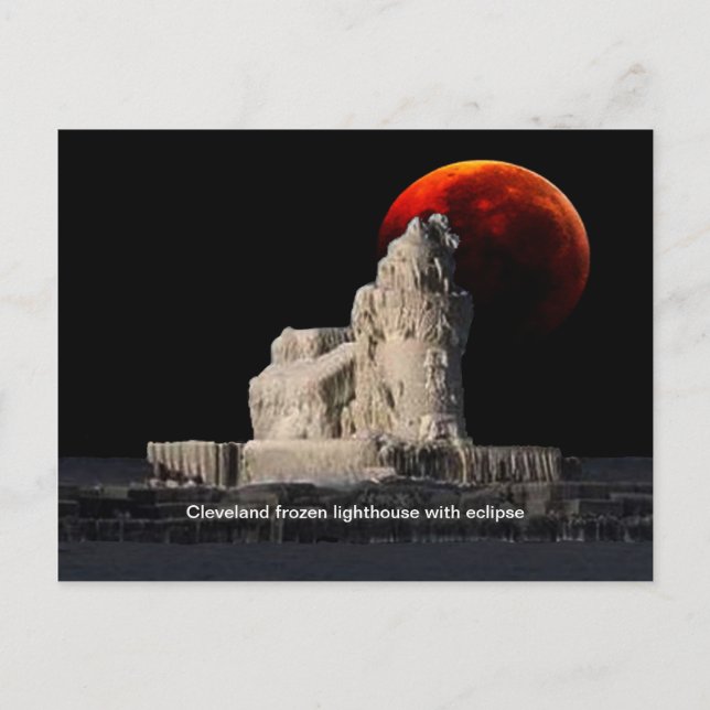 Cleveland fryst fyr- eller vykort (Framsida)