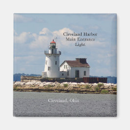 Cleveland Harbor Main Entrance Light Magnet