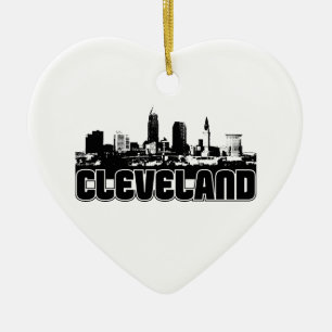 Cleveland horisont julgransprydnad keramik