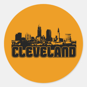 Cleveland horisont runt klistermärke