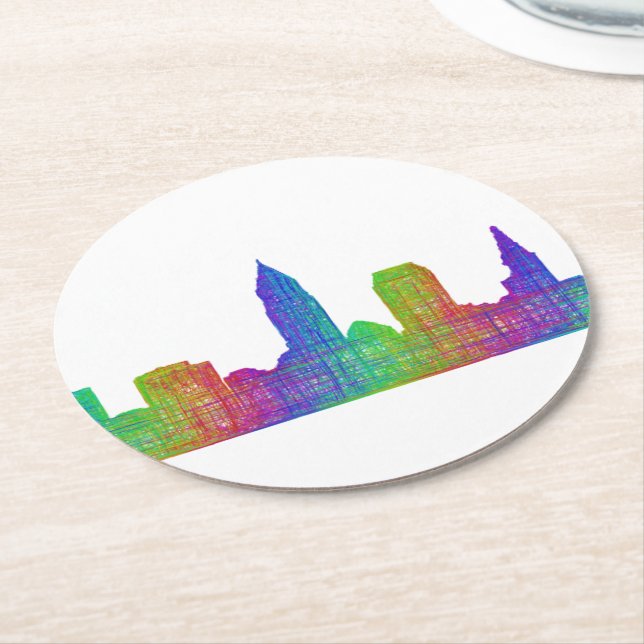 Cleveland horisont underlägg papper rund (Vinklad)