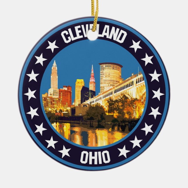 Cleveland Julgransprydnad Keramik (Framsidan)