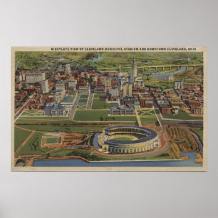 Cleveland kommunala Ohio - Poster