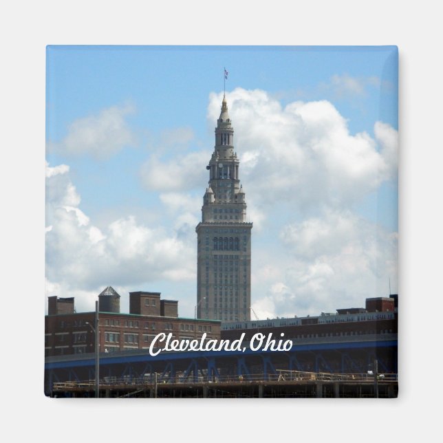 Cleveland Landmark Torn Magnet (Framsidan)