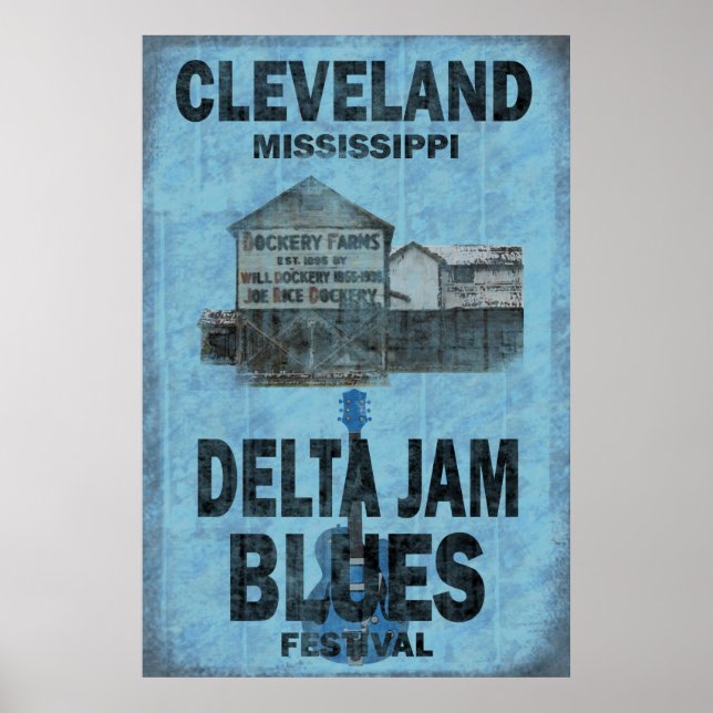 Cleveland Mississippi Blues Poster (Framsidan)