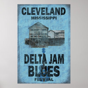 Cleveland Mississippi deppighetaffisch Poster
