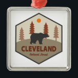 Cleveland National Forest Bear Julgransprydnad Metall<br><div class="desc">The Cleveland National Forest in southern California northeast of San Diego provides fantastic year round hiking,  rock climbing,  cycling,  kayaking,  rafting,  or backpacking!</div>