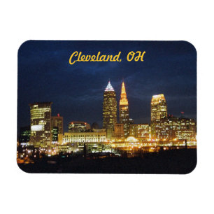 Cleveland Night Ljus Flexi Magnet