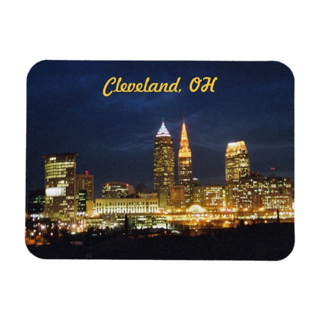 Cleveland Night Ljus Flexi Magnet (Horisontell)